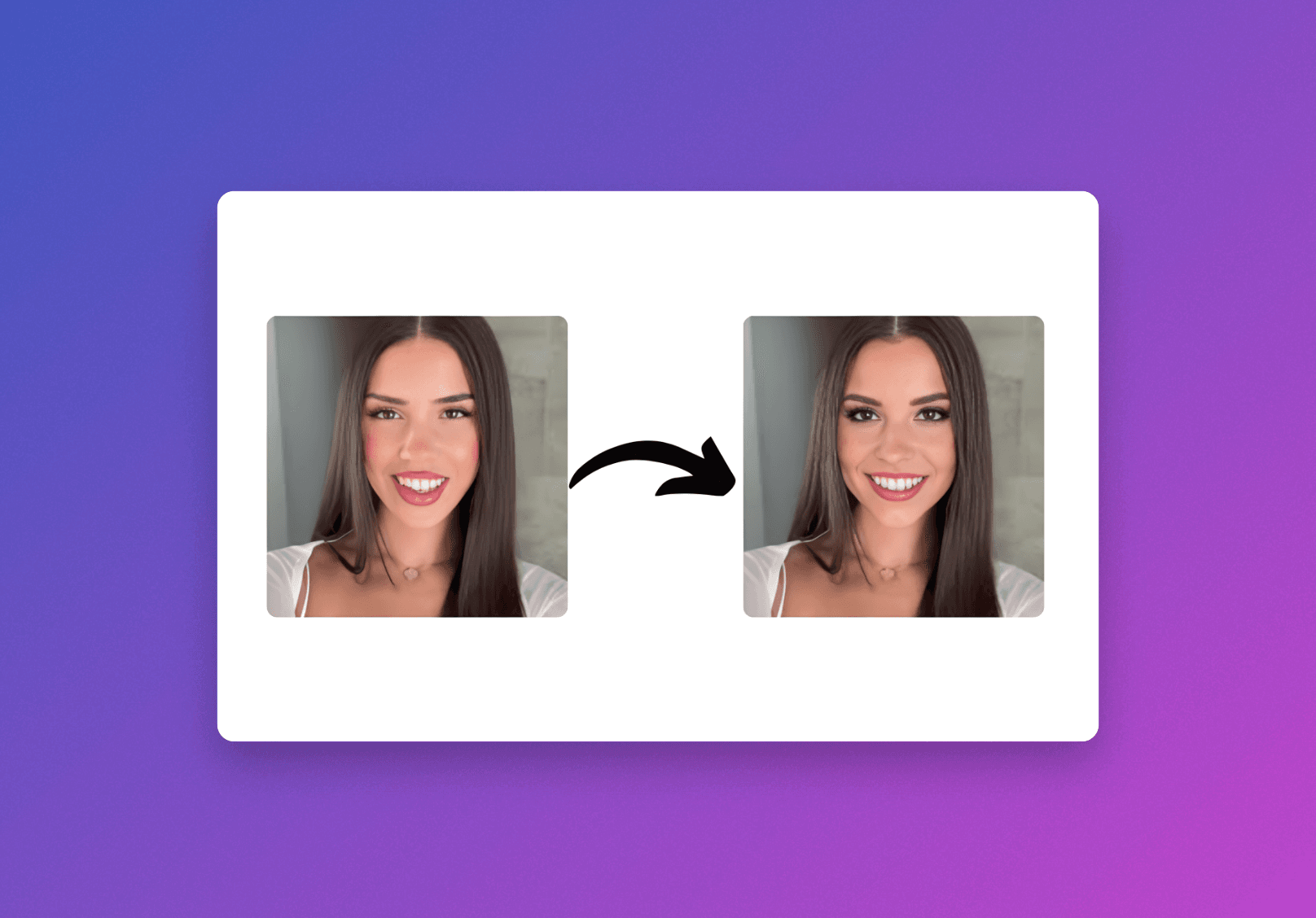 Use high-resolution, straight-on photos without heavy makeup or shadows for clean results.