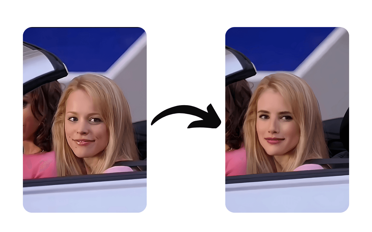 Face swap on movie scene